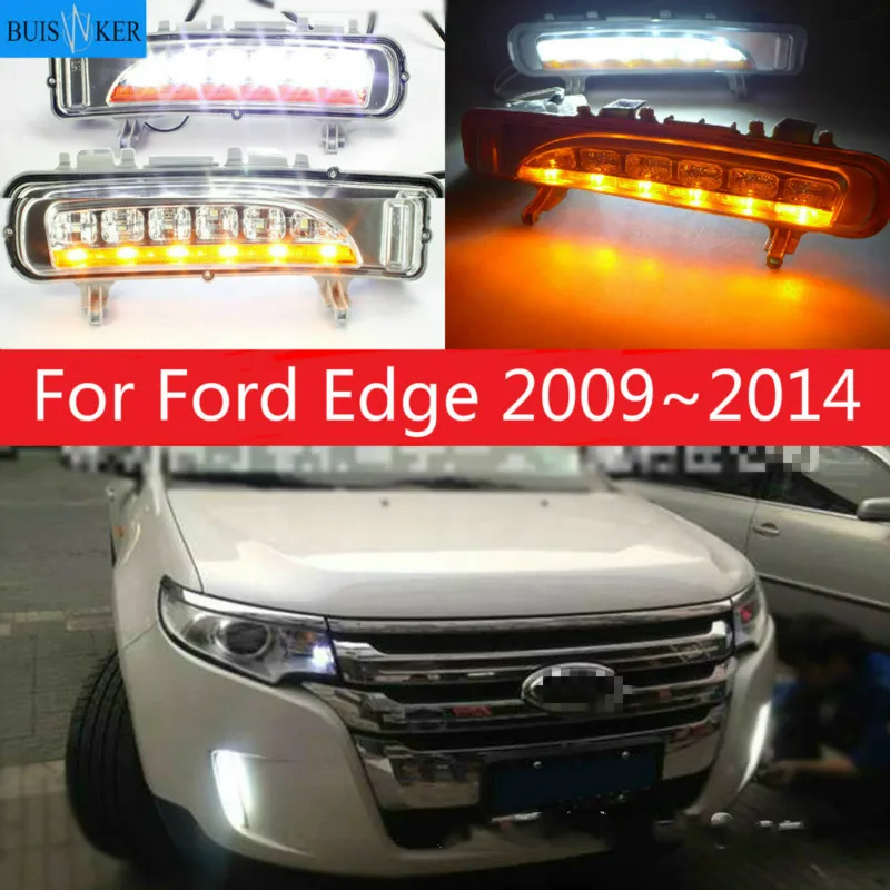 Для Ford Edge 2009 ~ 2014 дневные ходовые огни светильник DRL светодиодный Противотуманные фары крышка с желтым указатели поворота функции
Для Ford Edge 2009 ~ 2014 дневные ходовые огни светильник DRL светодиодный Противотуманные фары крышка с желтым указатели поворота функции