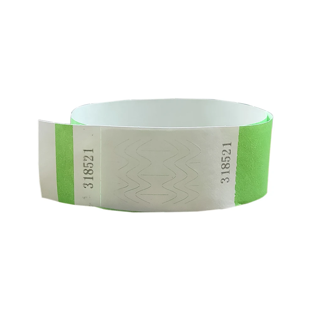 Neon Green 1" Tyvek Wristbands Stub Detachable for ID Paper Wristbands for Party Events, Disposable paper wristband,500 Pieces
Neon Green 1" Tyvek Wristbands Stub Detachable for ID Paper Wristbands for Party Events, Disposable paper wristband,500 Pieces