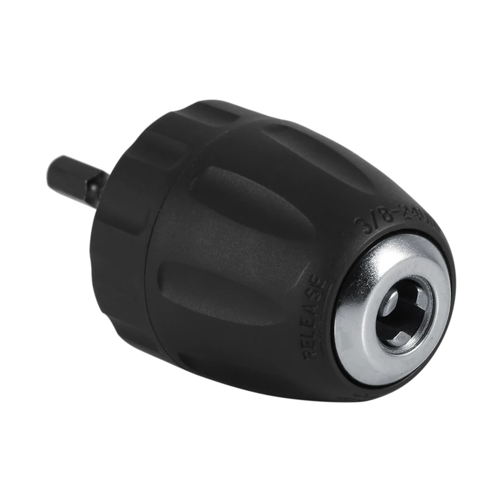 3/8-24UNF Drill Bit Chuck 0.8-10MM Rod W/ 1/4'' Hex Shank Adapter Impact Plastic Sleeves Black Keyless Clip Chuck
3/8-24UNF Drill Bit Chuck 0.8-10MM Rod W/ 1/4'' Hex Shank Adapter Impact Plastic Sleeves Black Keyless Clip Chuck