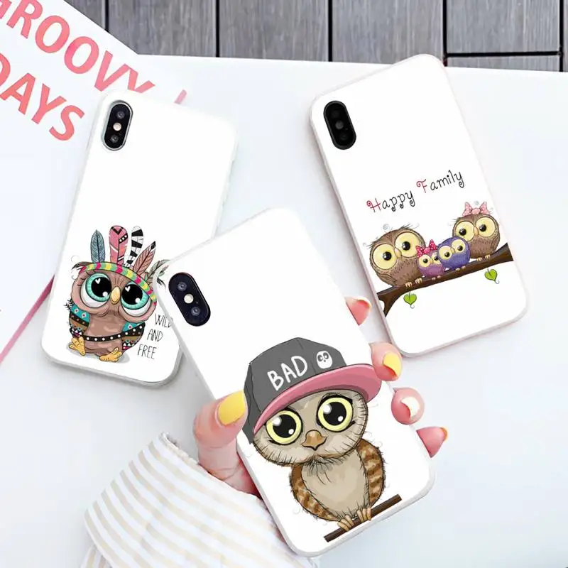 Baby Cute Owl Phone Case Candy Color for iPhone 6 6S 7 8 11 12 XS X SE 2020 XR mini pro Plus MAX funda
Baby Cute Owl Phone Case Candy Color for iPhone 6 6S 7 8 11 12 XS X SE 2020 XR mini pro Plus MAX funda