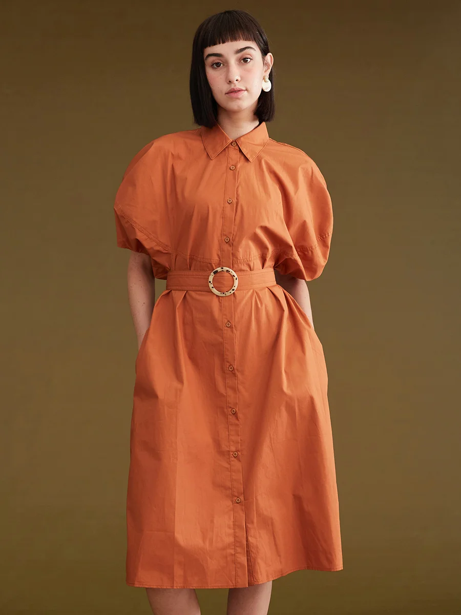BiutefouOriginal Design 2021 Summer Women Long Puff Sleeve Solid Color Cotton Shirt Dress
BiutefouOriginal Design 2021 Summer Women Long Puff Sleeve Solid Color Cotton Shirt Dress
