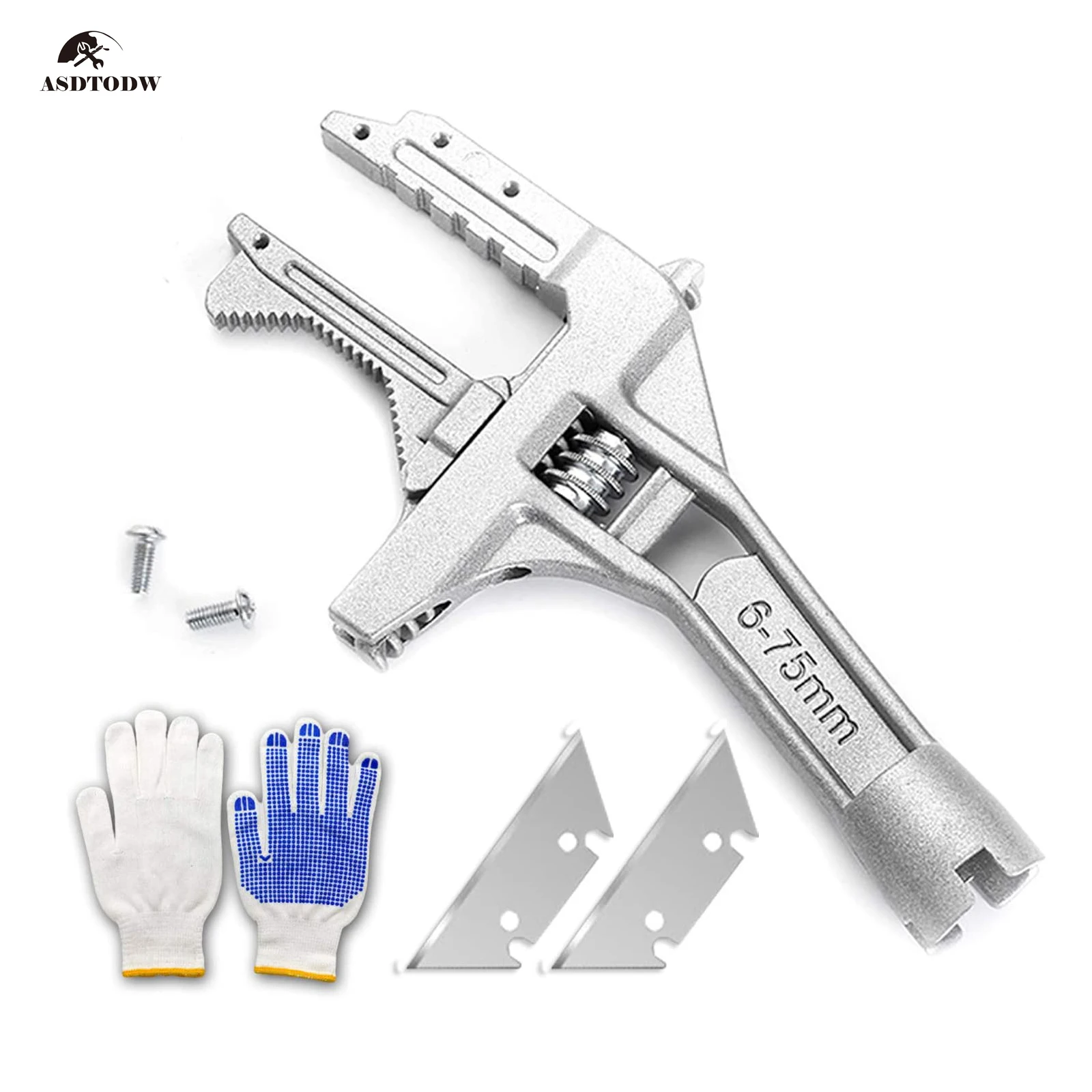 Multi-function Adjustable Wrench Aluminium Alloy large Open Wrench Universal Spanner for Water Pipe Screw Bathroom 6-75mm 4-7PCS
Multi-function Adjustable Wrench Aluminium Alloy large Open Wrench Universal Spanner for Water Pipe Screw Bathroom 6-75mm 4-7PCS