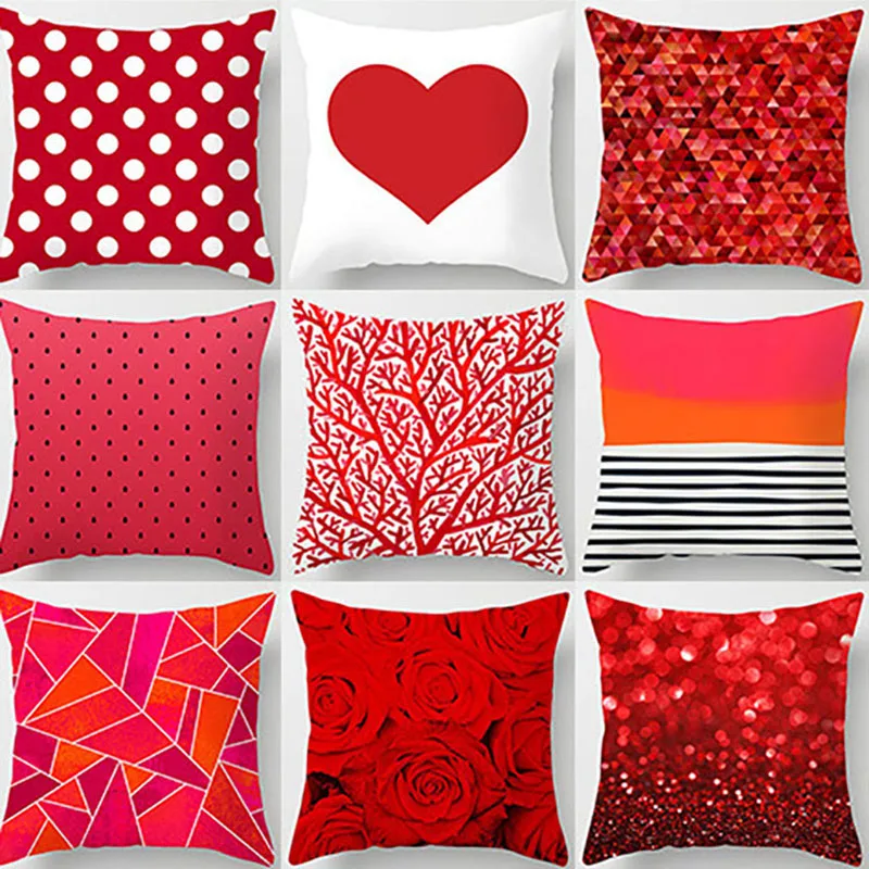 Red Heart Love Pattern Printing Pillow Cover New Creative Geometric Pillowcase Sofa Livingroom Cushion Cover Home Decoration 
Red Heart Love Pattern Printing Pillow Cover New Creative Geometric Pillowcase Sofa Livingroom Cushion Cover Home Decoration