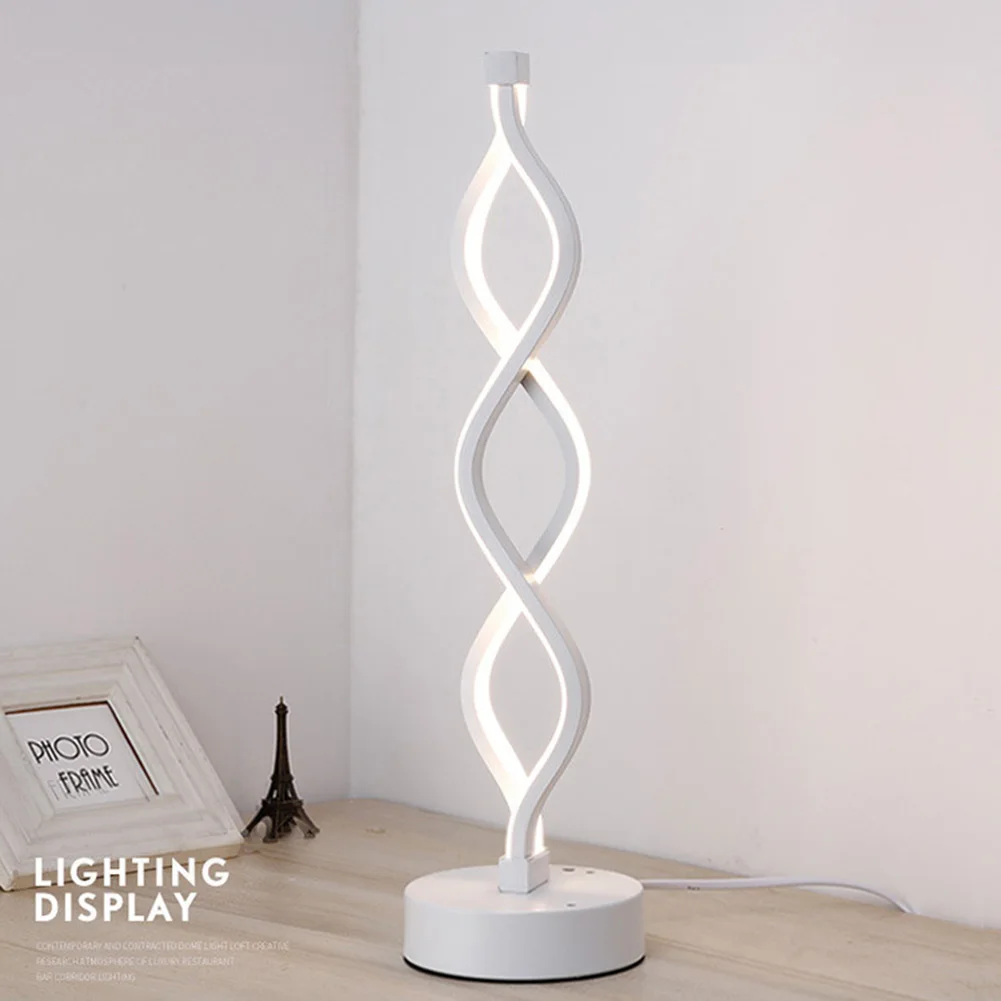 18W Curved Table Light Chic Long Life LED Night Lamp White Light/Warm Light Creative Home Decor Desk Lamp Lighting
18W Curved Table Light Chic Long Life LED Night Lamp White Light/Warm Light Creative Home Decor Desk Lamp Lighting