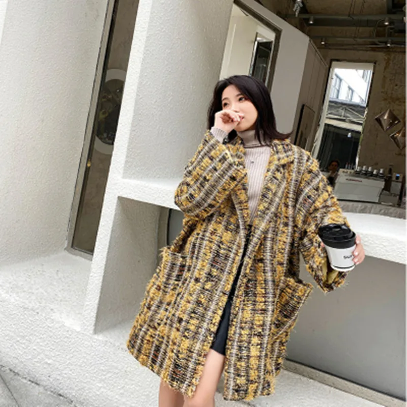 YUZACDWX 2019 England Style Winter Clothes Luxury Streetwear Ladies Thick Woolen Jackets Women Warm Loose Coats high quality
YUZACDWX 2019 England Style Winter Clothes Luxury Streetwear Ladies Thick Woolen Jackets Women Warm Loose Coats high quality