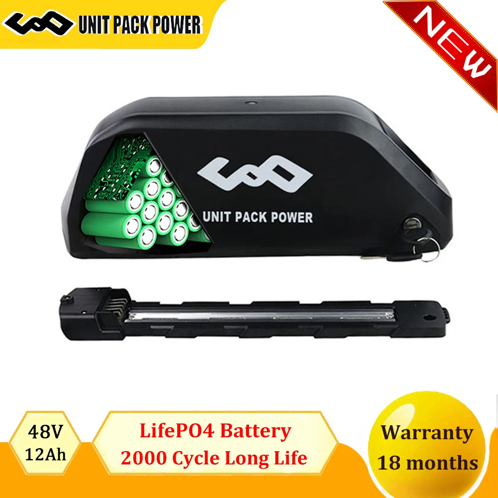 Lifepo4 Ebike Battery 48V 12Ah Polly Case 3.2V 18650 UPP Battery 2000 Cycle for Bafang Tongheng 250W 350W 500W 750W 1000W
Lifepo4 Ebike Battery 48V 12Ah Polly Case 3.2V 18650 UPP Battery 2000 Cycle for Bafang Tongheng 250W 350W 500W 750W 1000W