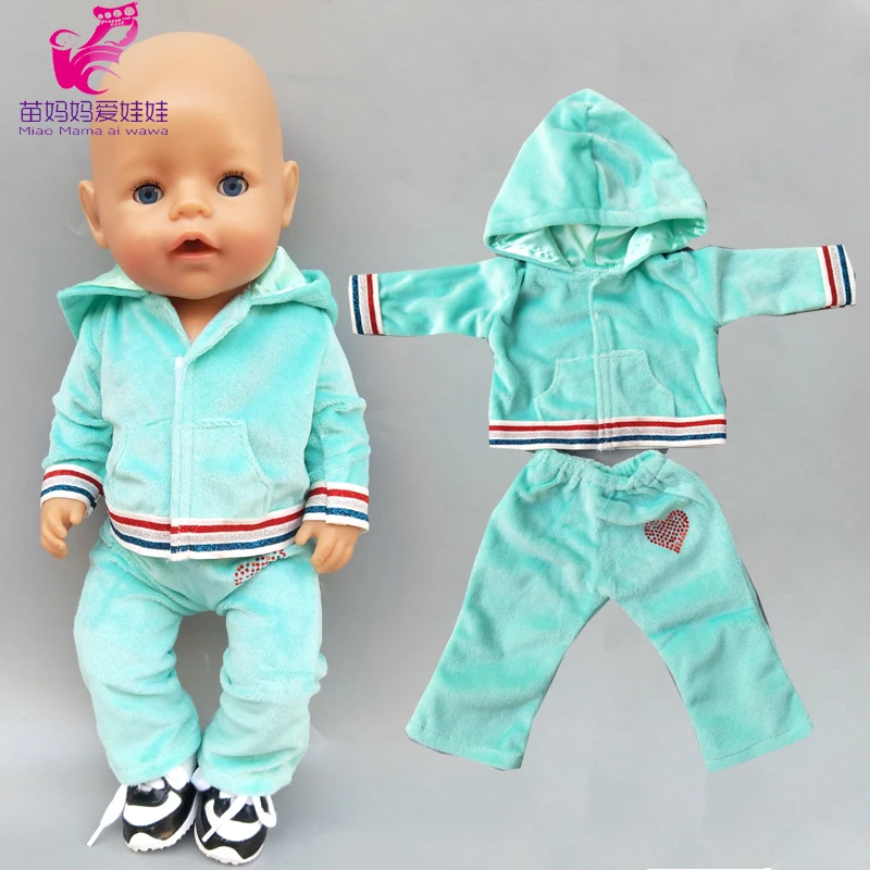 Одежда для кукол 43 см весеннее зеленое пальто Bebe doll 18 дюймов американский стиль
