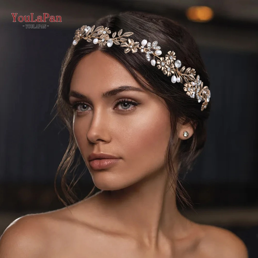 YouLaPan HP355 Elegant Bridal Hair Vine Gold and Pearl Headband for Wedding Alloy Flower Headpiece Lightweight Wedding Jewelry
YouLaPan HP355 Elegant Bridal Hair Vine Gold and Pearl Headband for Wedding Alloy Flower Headpiece Lightweight Wedding Jewelry