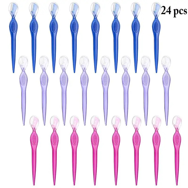 24PCS/1Set Eyebrow Razor Portable Ergonomic Professional Eyebrow Shaver Facial Razor Facial Hair Remover Makeup Tool
24PCS/1Set Eyebrow Razor Portable Ergonomic Professional Eyebrow Shaver Facial Razor Facial Hair Remover Makeup Tool