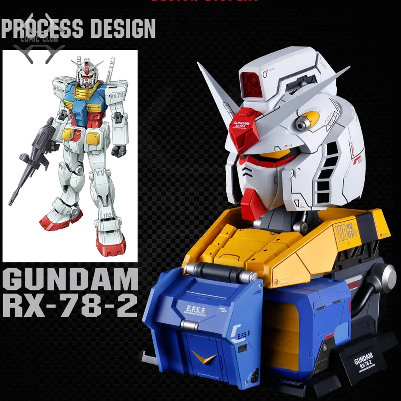 COMIC CLUB в наличии LABX E MODEL Gundam Модель 1:35 RX 78 2 воина гундама голова бюст игрушка