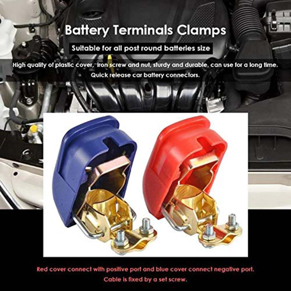 1 Pair Universal 12V Quick Release Battery Terminals Clamps Car Caravan Boat Motorcycle Accessories
1 Pair Universal 12V Quick Release Battery Terminals Clamps Car Caravan Boat Motorcycle Accessories