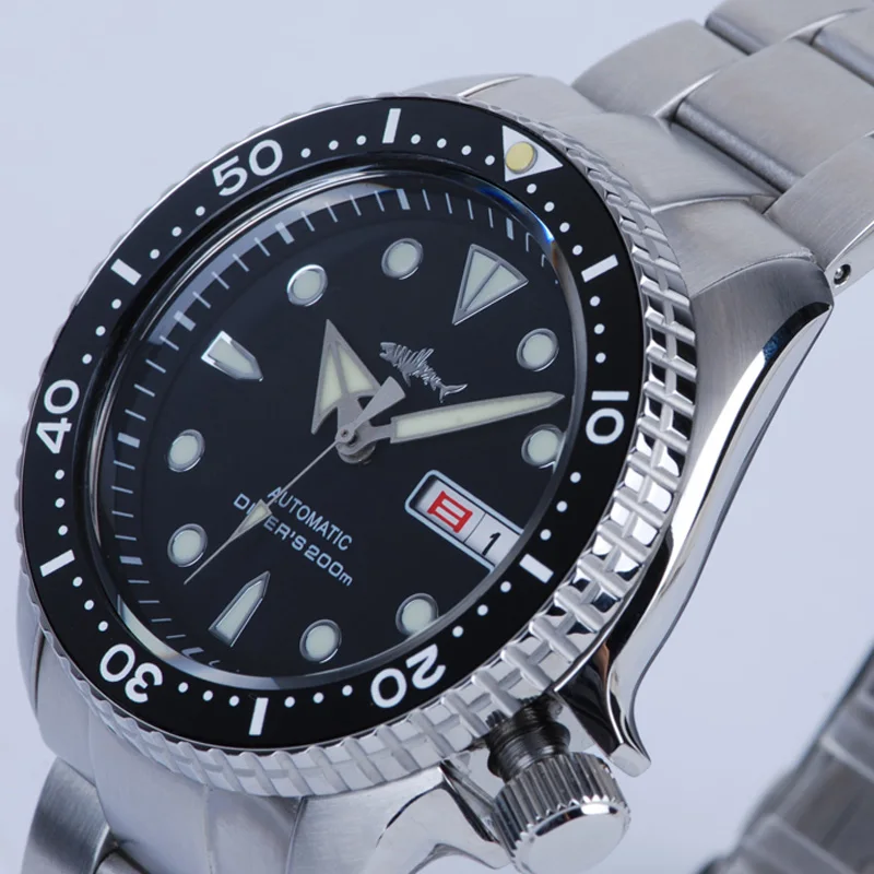 Shark SKX007 Black Dial Sapphire 200m Water Resistance Japan NH36A Automatic Movement Men Dive Watches
Shark SKX007 Black Dial Sapphire 200m Water Resistance Japan NH36A Automatic Movement Men Dive Watches