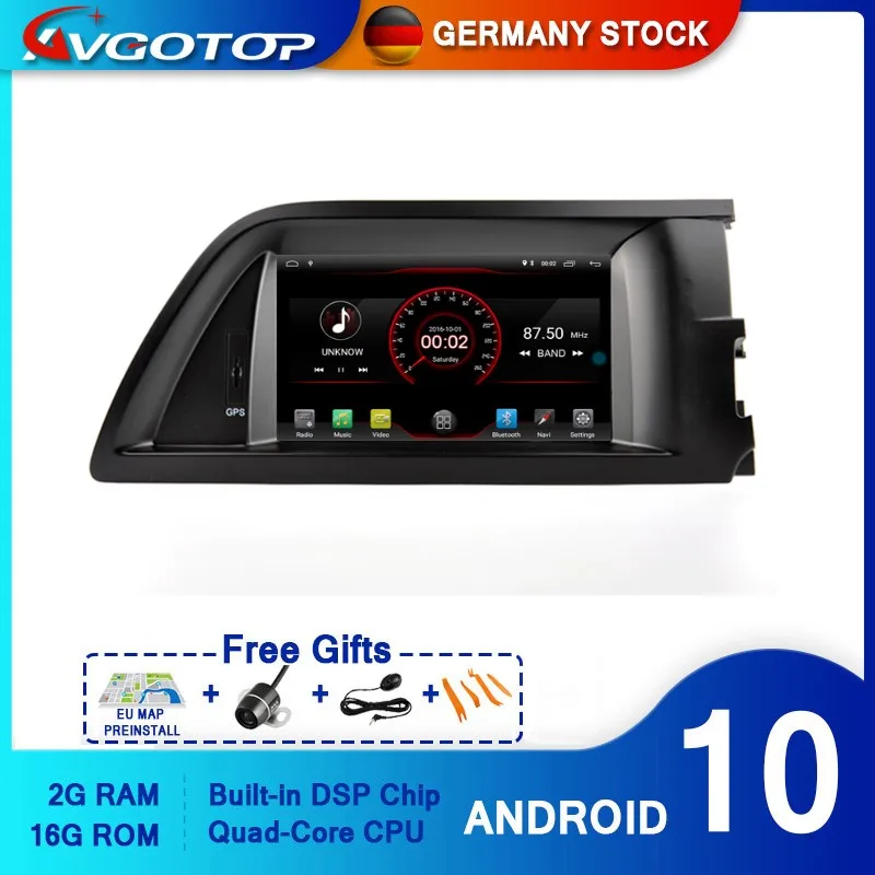 Автомобильный DVD-плеер AVGOTOP мультимедийный проигрыватель с GPS-навигацией и Android 10