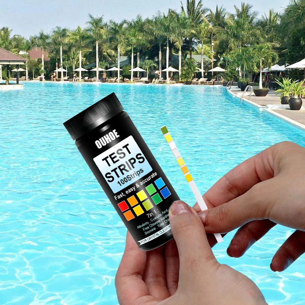 100Pcs 7 In 1 Aquarium Fish Tank Water Tropical Test Strips Swimming Pool Water PH Test Hardness Test Paper
100Pcs 7 In 1 Aquarium Fish Tank Water Tropical Test Strips Swimming Pool Water PH Test Hardness Test Paper