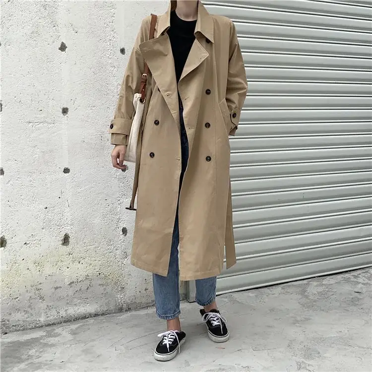2021 Office Lady Trench Coat For Women's Windbreaker Spring Autumn Long Coat Windbreaker Winter Clothes Female France Coat
2021 Office Lady Trench Coat For Women's Windbreaker Spring Autumn Long Coat Windbreaker Winter Clothes Female France Coat