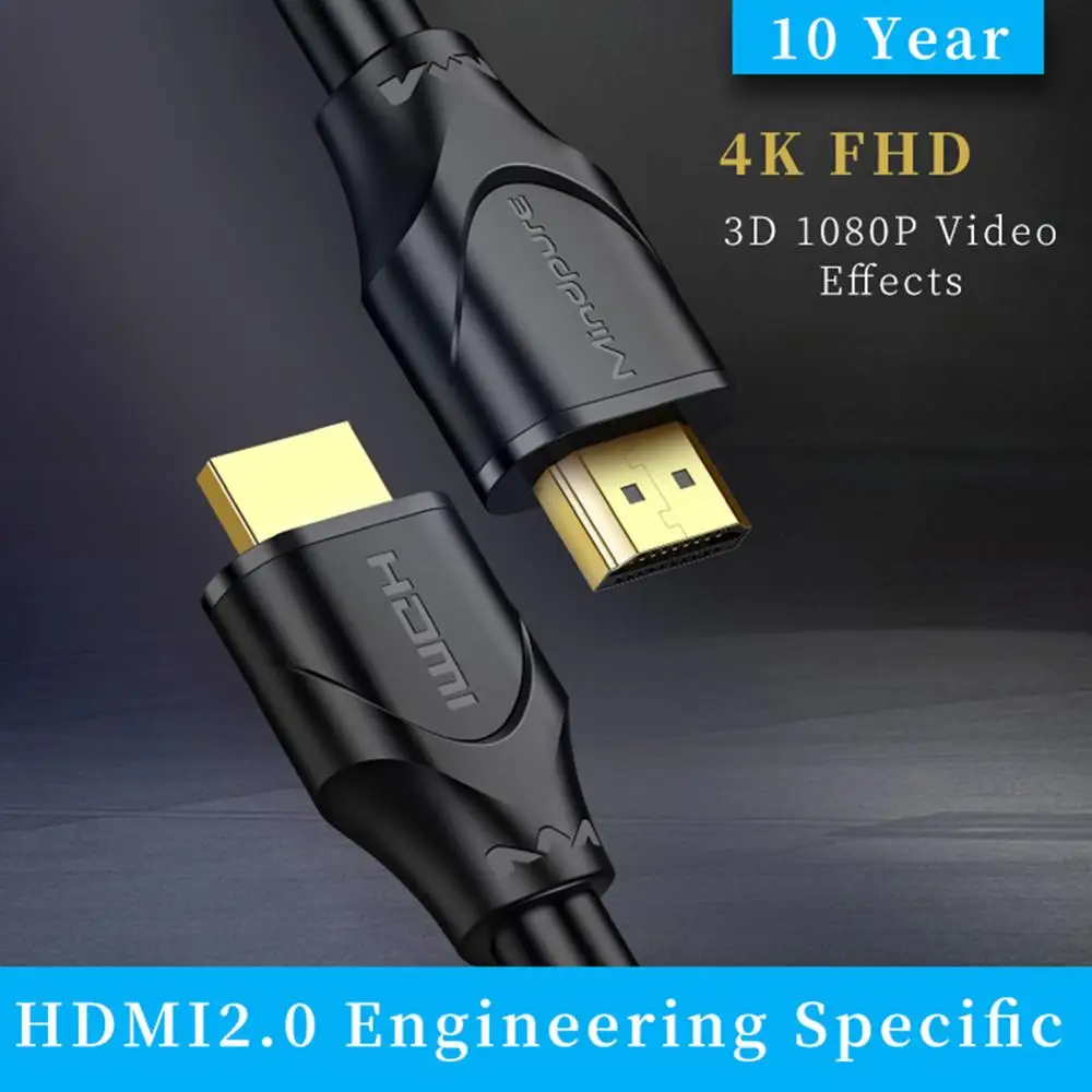 4K 3D совместимому с HDMI кабель для передачи данных 1m/1 5 m/2m/3m/5m/8 м/10 м 2 0 Видео 60 Гц HDTV
