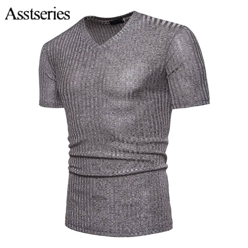 2021 Hot Summer Men T-shirts Solid Color Slim Fit Short Sleeve T Shirt Mens New V-neck Tops T-Shirt Brand Clothing 29wy
2021 Hot Summer Men T-shirts Solid Color Slim Fit Short Sleeve T Shirt Mens New V-neck Tops T-Shirt Brand Clothing 29wy