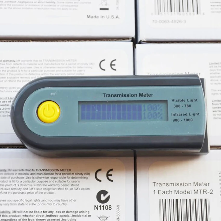 Portable Digital Solar Film Tester Meter 380-780nm VLT 900-1000nm IR Rejection Light Transmission Meter for Automotive Film
Portable Digital Solar Film Tester Meter 380-780nm VLT 900-1000nm IR Rejection Light Transmission Meter for Automotive Film