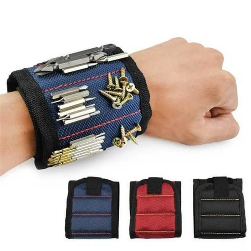 Magnetic Wristband Wrist Magnet String Hand Magnet Tool Belt Hold Rowing Screws Drill Holder Tool Bag for Repair Tool Three Row
Magnetic Wristband Wrist Magnet String Hand Magnet Tool Belt Hold Rowing Screws Drill Holder Tool Bag for Repair Tool Three Row