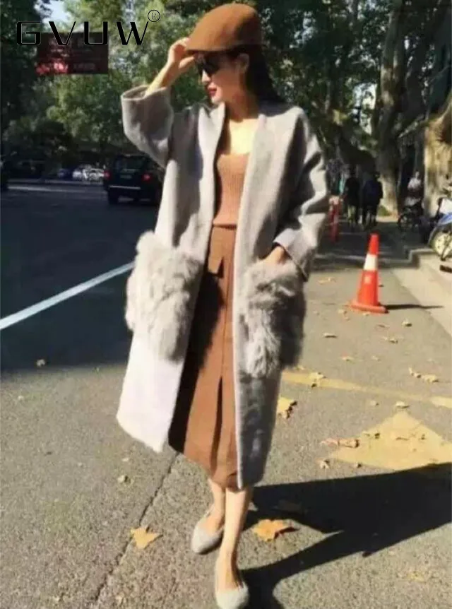 Женское длинное шерстяное пальто GVUW, Свободное пальто из натуральной шерсти с декоративным карманом и длинным рукавом, с хлопком, ZH11410
Женское длинное шерстяное пальто GVUW, Свободное пальто из натуральной шерсти с декоративным карманом и длинным рукавом, с хлопком, ZH11410