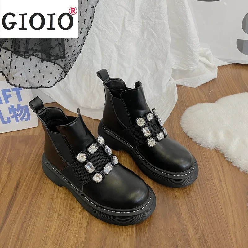 2021 New Fashion Women's Round Toe Ankle Boots Women Set Foot Warm Winter Boots Ladies Platform Martin Boots Botas De Mujer
2021 New Fashion Women's Round Toe Ankle Boots Women Set Foot Warm Winter Boots Ladies Platform Martin Boots Botas De Mujer