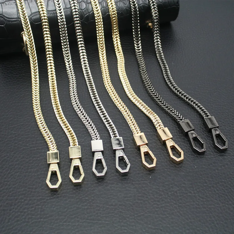 High Quality Gold Silver Gun Black 110cm-120cm Metal Chain Shoulder Bags Handbag Buckle Handle Diy Chain Bag Strap Accessories
High Quality Gold Silver Gun Black 110cm-120cm Metal Chain Shoulder Bags Handbag Buckle Handle Diy Chain Bag Strap Accessories