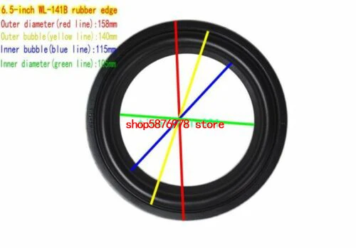 1pcs 6.5"inch Speaker Rubber Edge Speaker Surround HiFi Audio repair Punching 
1pcs 6.5"inch Speaker Rubber Edge Speaker Surround HiFi Audio repair Punching
