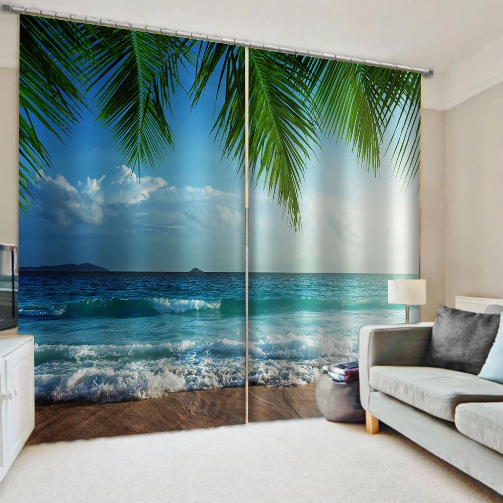 Custom any size photo 3d blue beach curtains Thick shading soundproof windproof blackout curtain
Custom any size photo 3d blue beach curtains Thick shading soundproof windproof blackout curtain