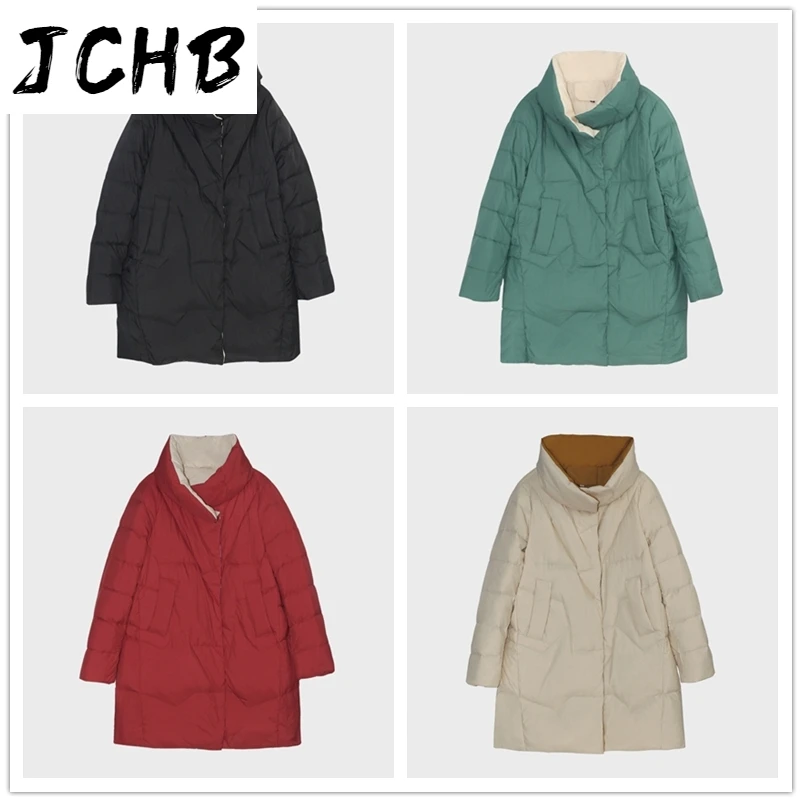 JCHB Casual Down Jacket Women Stand Collar Warm Lady Overcoat Long Sleeve Pure Ultra Light Duck Down Coat Female Abrigo Mujer
JCHB Casual Down Jacket Women Stand Collar Warm Lady Overcoat Long Sleeve Pure Ultra Light Duck Down Coat Female Abrigo Mujer