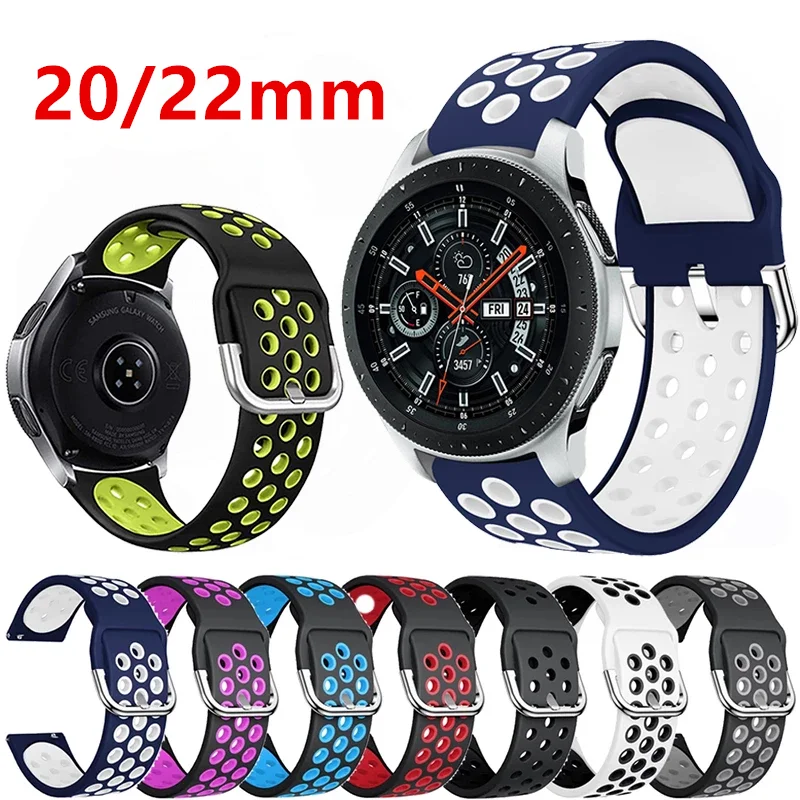 20mm 22mm Watch Strap For Samsung Galaxy Watch 4 46mm 42mm Gear S3 Active 2 Huawei GT2 Huami Amazfit bip Breathable Wristbands
20mm 22mm Watch Strap For Samsung Galaxy Watch 4 46mm 42mm Gear S3 Active 2 Huawei GT2 Huami Amazfit bip Breathable Wristbands