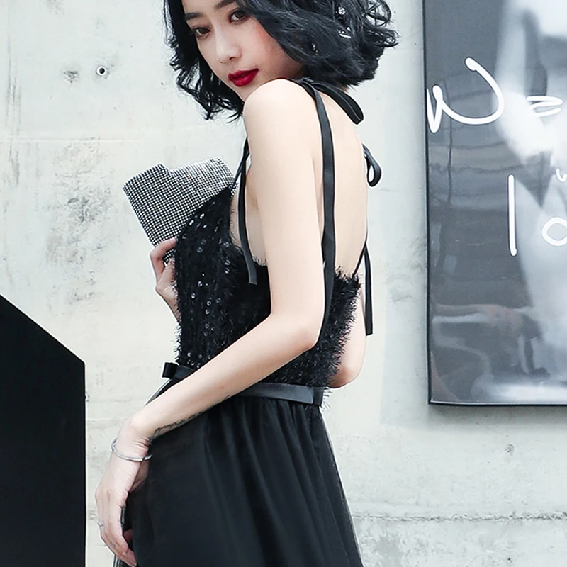 Black Spaghetti Strap Evening Dress Sequins Strapless Fashion Floor-Length Sleeveless New A-Line Woman Formal Party Gowns A1175
Black Spaghetti Strap Evening Dress Sequins Strapless Fashion Floor-Length Sleeveless New A-Line Woman Formal Party Gowns A1175