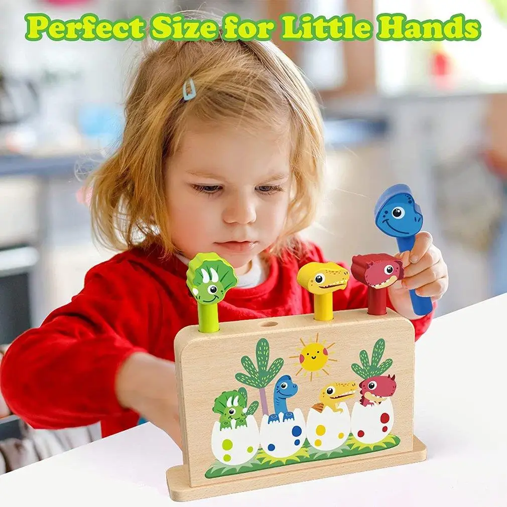 Non-Toxic Wooden Infant Toy Dinosaur Pop Up Toy Montessori Toy Children Kids Educational Toy Gifts For Toddlers Boys Girls
Non-Toxic Wooden Infant Toy Dinosaur Pop Up Toy Montessori Toy Children Kids Educational Toy Gifts For Toddlers Boys Girls