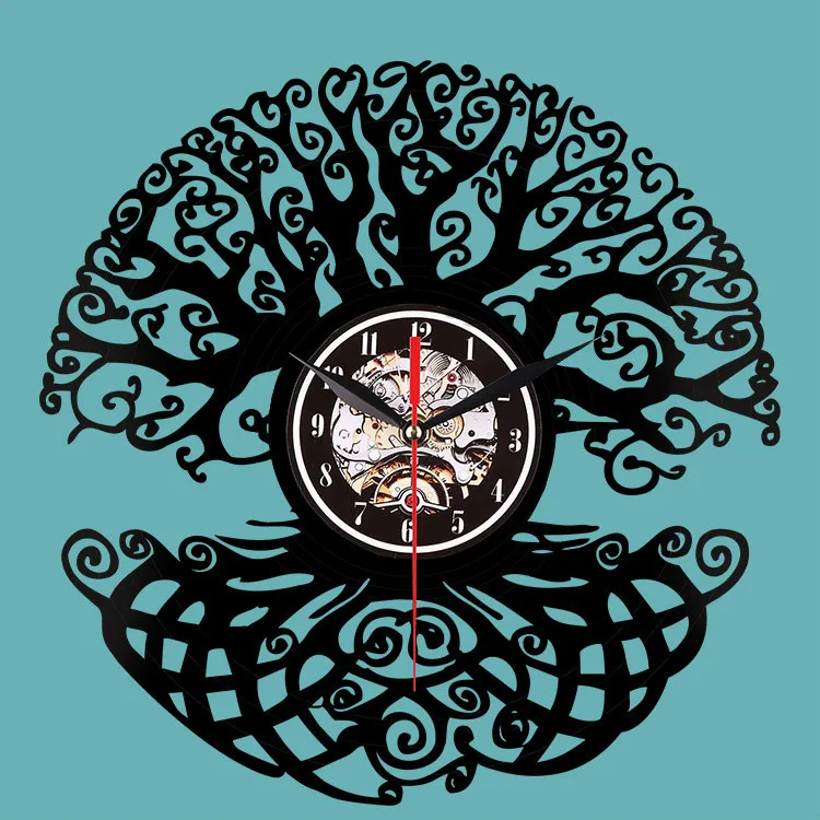 Forest trees vinyl record wall clock plant Vinyl Wall Clock black hollow custom decorative clock
Forest trees vinyl record wall clock plant Vinyl Wall Clock black hollow custom decorative clock