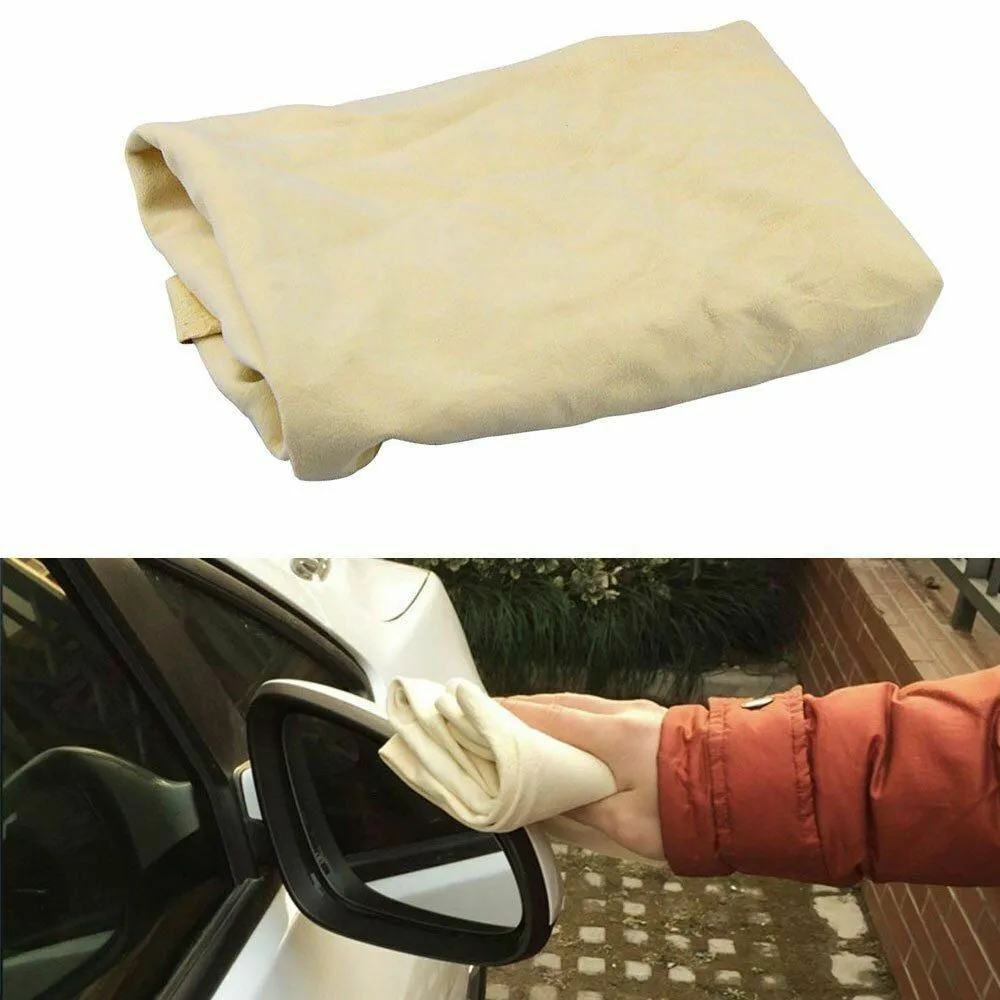 2Pcs Auto Care Extra Large Auto Car Motorcycle Natural Drying Chamois40*65cm Approx Free Shape Cleaning Genuine Leather Cloth
2Pcs Auto Care Extra Large Auto Car Motorcycle Natural Drying Chamois40*65cm Approx Free Shape Cleaning Genuine Leather Cloth