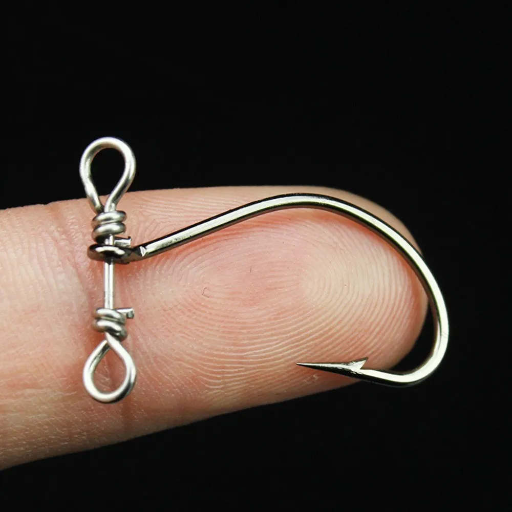 10PCS / 20PCS Barbed Fishing Hook Carbon Steel Fishing Hook Worm Soft Bait Hooks Jig Fishing Hooks with Swivel
10PCS / 20PCS Barbed Fishing Hook Carbon Steel Fishing Hook Worm Soft Bait Hooks Jig Fishing Hooks with Swivel