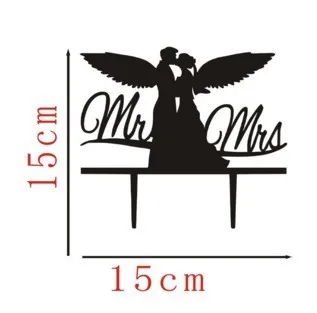 Acrylic Cake Topper Angel Mr Mrs Acrylic Bride Groom Cake Flag Toppers Black For Wedding Anniversary Party Cake Decor Baking DIY
Acrylic Cake Topper Angel Mr Mrs Acrylic Bride Groom Cake Flag Toppers Black For Wedding Anniversary Party Cake Decor Baking DIY