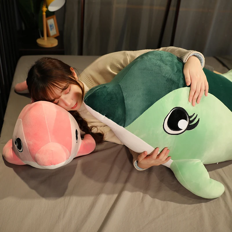 New Styel 80-120CM Pink Blue Green Stuffed Dolphin Plush Toys Aquatic Animal Soft Whale Doll For Baby Children Birthday Gift
New Styel 80-120CM Pink Blue Green Stuffed Dolphin Plush Toys Aquatic Animal Soft Whale Doll For Baby Children Birthday Gift