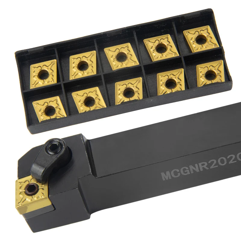 1pc MCGNR2020 MCGNR2525 External Triangul Turning Tool Holder CNMG Carbide Inserts Lathe Cutting Tools Set
1pc MCGNR2020 MCGNR2525 External Triangul Turning Tool Holder CNMG Carbide Inserts Lathe Cutting Tools Set