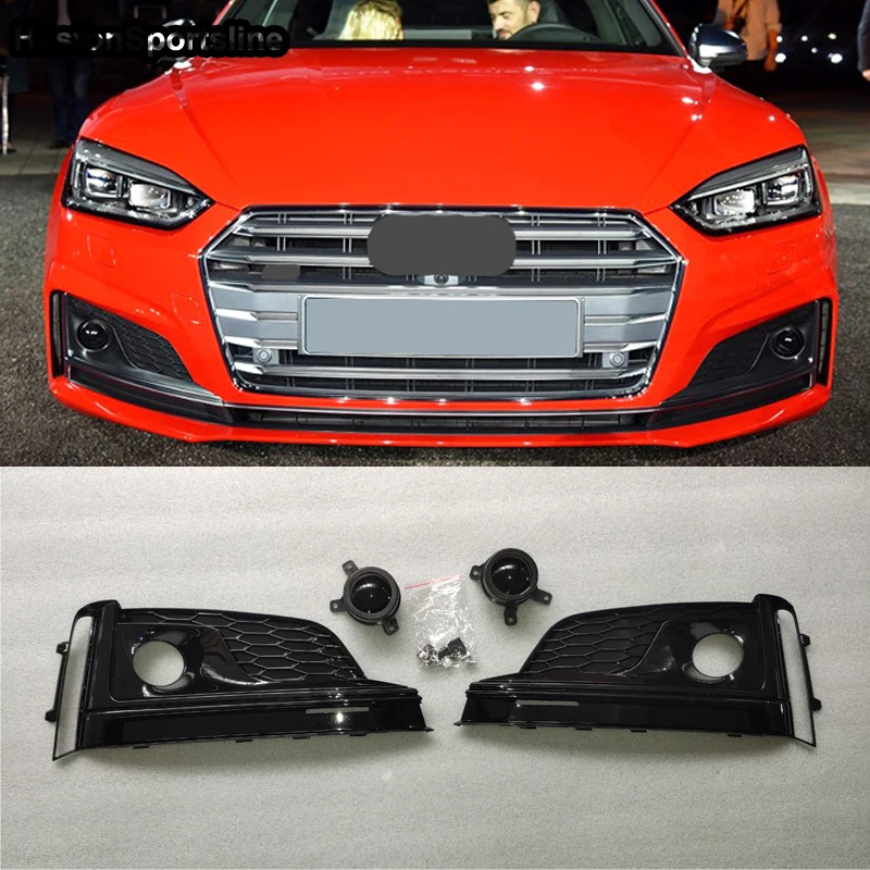 A5 Fake ACC Honeycomb Front Sport Fog Lamp Cover Fog Light Grill for Audi S5 SLINE 2016-2019 Car Styling Accessories
A5 Fake ACC Honeycomb Front Sport Fog Lamp Cover Fog Light Grill for Audi S5 SLINE 2016-2019 Car Styling Accessories