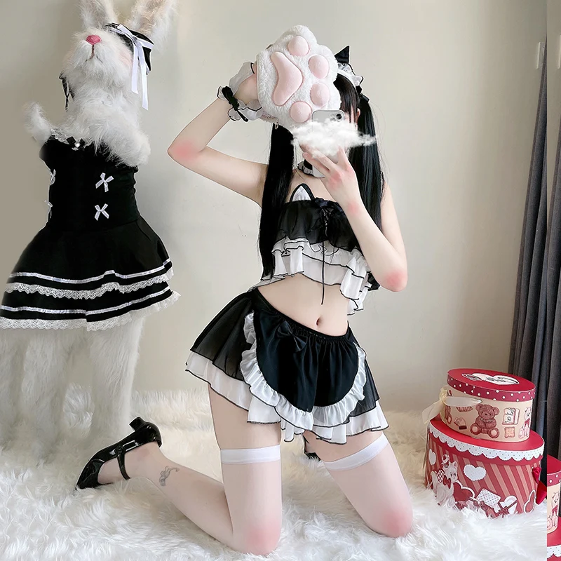 Женское платье-горничная JP Anime Kawaii Lolita, фартук, костюм для косплея на Хэллоуин, Костюм официантки для вечеринки
Женское платье-горничная JP Anime Kawaii Lolita, фартук, костюм для косплея на Хэллоуин, Костюм официантки для вечеринки