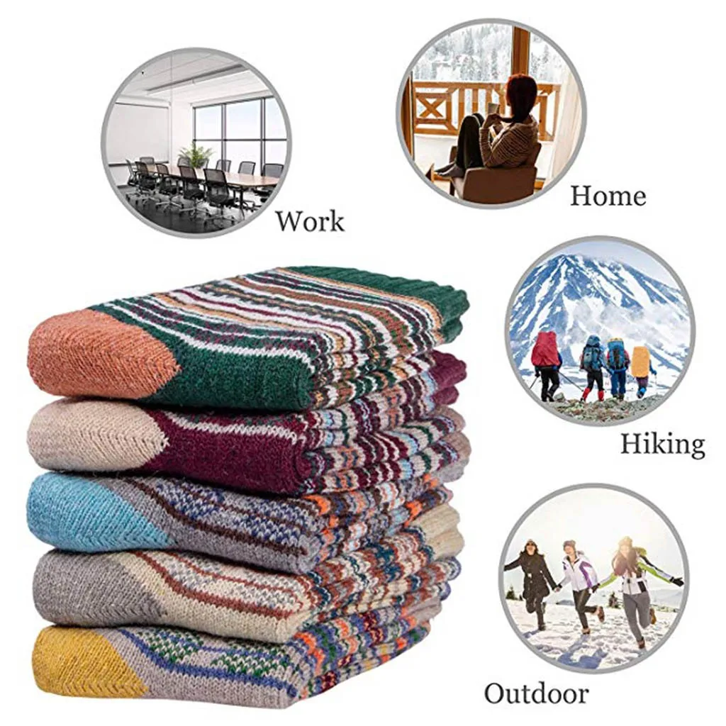 Fashion Color Socks winter Women Cold Weather Vintage Soft Warm Socks Thick Knit Tube Socks 5 pairs chaussette A50
Fashion Color Socks winter Women Cold Weather Vintage Soft Warm Socks Thick Knit Tube Socks 5 pairs chaussette A50