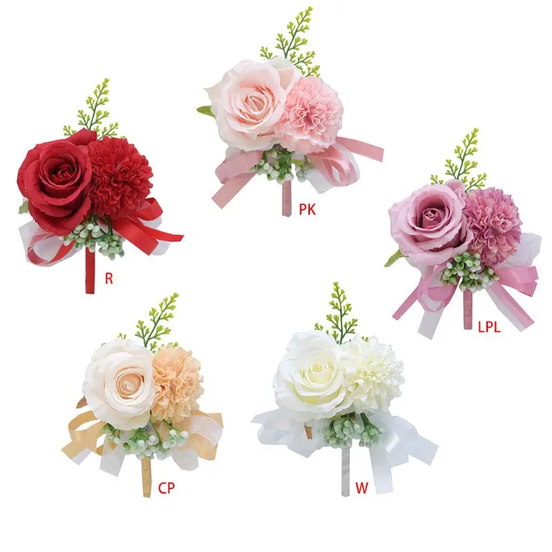 Handmade Bridal Groom Wedding Boutonniere Pin Artificial Rose Sunflower Fake Berries Bowknot Lapel Brooch Party Suit
Handmade Bridal Groom Wedding Boutonniere Pin Artificial Rose Sunflower Fake Berries Bowknot Lapel Brooch Party Suit