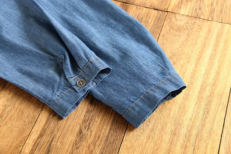 6772 New Autumn Women Denim Dress Japan Style Mori Girl Elastic Waist Stand Collar Long Sleeve Solid Color Loose Denim Dress
6772 New Autumn Women Denim Dress Japan Style Mori Girl Elastic Waist Stand Collar Long Sleeve Solid Color Loose Denim Dress