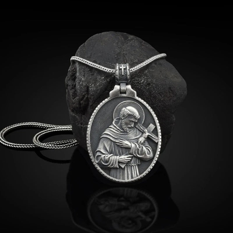 Vintage Holy Father Cross Necklace Pendant Metal Hanging Charm Praying Ornament
Vintage Holy Father Cross Necklace Pendant Metal Hanging Charm Praying Ornament
