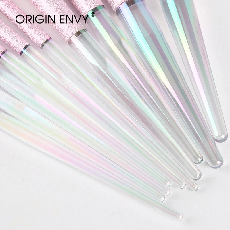 ORIGIN ENVY 10pcs Rainbow Crystal Frosted Handle Profession Makeup Brushes Set Foundation Eyeshadow Makeup Brush Beauty Tool Kit
ORIGIN ENVY 10pcs Rainbow Crystal Frosted Handle Profession Makeup Brushes Set Foundation Eyeshadow Makeup Brush Beauty Tool Kit