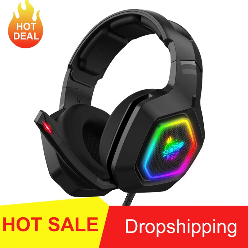 Professional Gaming Headset for PS5 Head-Mounted RGB Colorful Lighting Mic PC Phone PS4 XBOX Switch Gamer Wired Headphone
Professional Gaming Headset for PS5 Head-Mounted RGB Colorful Lighting Mic PC Phone PS4 XBOX Switch Gamer Wired Headphone