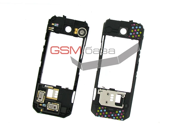 Nokia 7310 Supernova Средняя часть корпуса в сборе с разъёмом вибромотором и динамиками