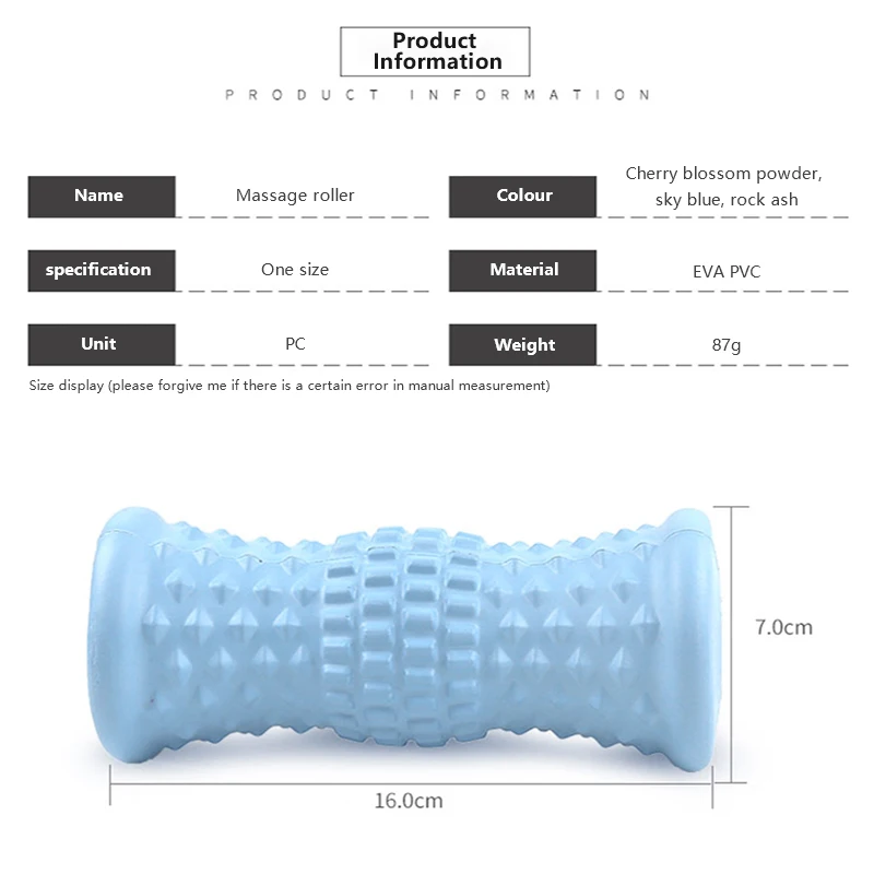 Yoga Foam Roller Massage Column Fitness Gym Exercise Sports Fitness Muscle Foot Body Back Massager Roller
Yoga Foam Roller Massage Column Fitness Gym Exercise Sports Fitness Muscle Foot Body Back Massager Roller
