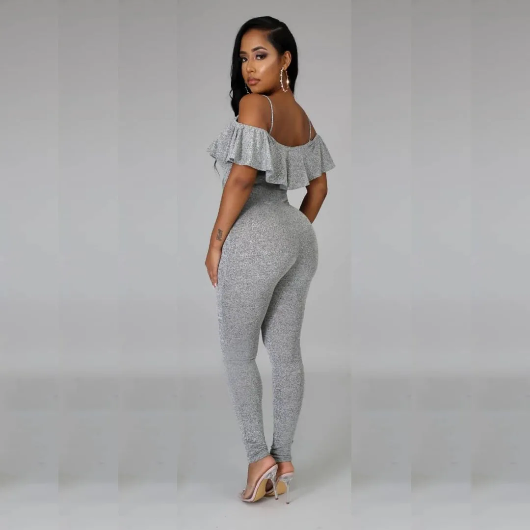 Grey Ruffles Patchwork Rompers Womens Jumpsuit Spaghetti Strap Open Back Skinny Overalls Vintage V Neck Short Sleeve Bodysuits
Grey Ruffles Patchwork Rompers Womens Jumpsuit Spaghetti Strap Open Back Skinny Overalls Vintage V Neck Short Sleeve Bodysuits