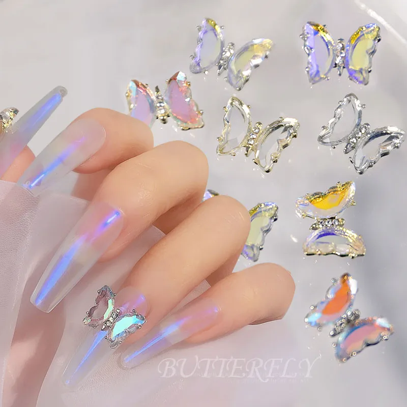 2pcs Aurora Glitter Sequins Shiny 3D Butterfly Nails Rhinestones Jewelry DIY Professional Manicure Nail Art Decorations Tool
2pcs Aurora Glitter Sequins Shiny 3D Butterfly Nails Rhinestones Jewelry DIY Professional Manicure Nail Art Decorations Tool